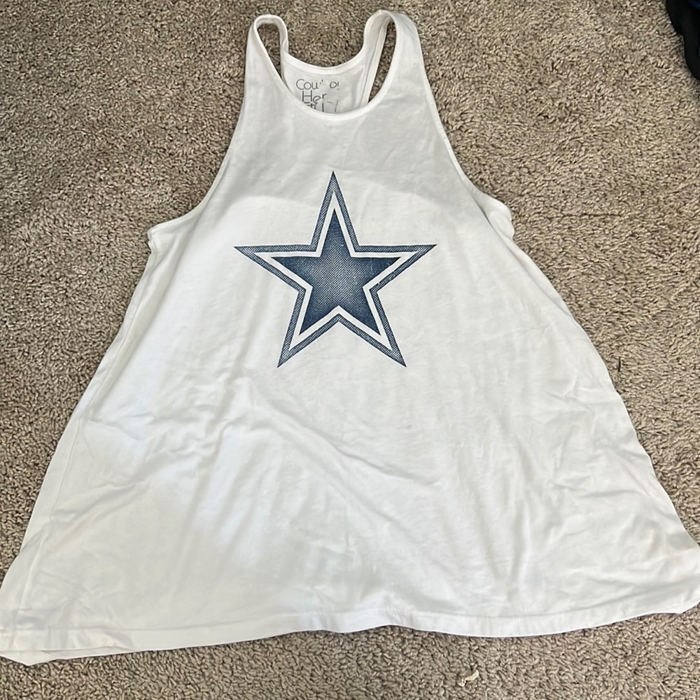 Dallas cowboys tank top medium. Maybe worn once